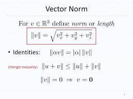 The norm of a complex array. Cs 3388 Working With 3d Vectors Ppt Download