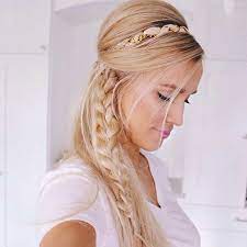31 Half Up Half Down Prom Hairstyles Stayglam Updo With Headband Braided Half Updo Headband Hairstyles