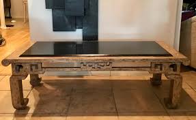 Custom Made Steve Chase Modern Chinoiserie Granite Top Coffee Table In 2020 Granite Table Granite Tops Custom Dining Tables