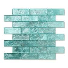 Solistone Folia Glass 12 In X 12 In Juniper Glass Mesh Mounted Mosaic Tile 9055 At The Home Depot Mosaic Wall Tiles Glass Subway Tile Glass Tile