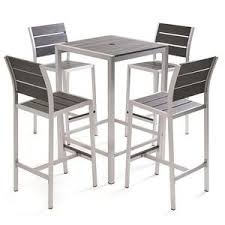 Outdoor Poly Wood Aluminum Bar Sets Dining Stools Aluminum Patio Furniture Cast Aluminum Patio Furniture