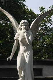 Picture Of Angel Trying To Silence The Visitor At San Pedro Cemetery Medellin Colombia Angel Pictures Angel Sculpture Angel Statues