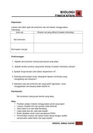 7 dalam sel tumbuhan, sitokinesis bermula dengan pembentukan plat sel di khatulistiwa sel. Jawapan Amali Biologi Bab 4 Tingkatan 4