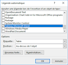 Comment Ajouter D Etiquettes D Image Tableau Ou Autres Objets Automatiquement Microsoft Word 2016