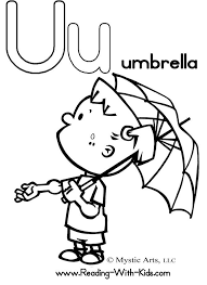 Picture Of An Umbrella Alphabet Coloring Pages Abc Coloring Pages Alphabet Coloring