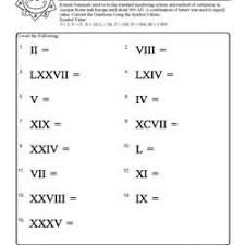 How basically roman number charts help children to learn numbers in a roman the roman number charts structured in such a way that the children could easily recognize the values and learn them. Roman Numeral Worksheets With Answers