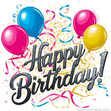 Colorful Balloons Animated Happy Birthday GIFs - Download on Funimada.com