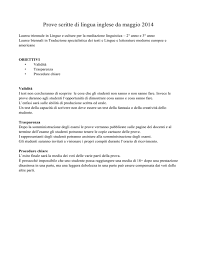 Newsletter parents newslettersign up to receive the smartest parenting tips, news and tools view sample your browser is out of date. Prove Scritte Di Lingua Inglese Da Maggio 2014
