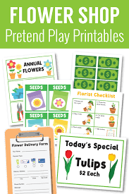 FREE Preschool Flower Shop Printables
