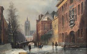 By blogging painters on june 8, 2013 in product feedback. Carel Jacobusbehr A Winter View On A Dutch Town Mutualart
