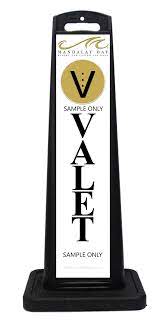 Valet Parking Sign Designed For The Mandalay Bay In Las Vegas As A Sample Only Valetsign Valetsigns V Parking Design Business Launch Party Sidewalk Signs