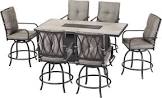 Camrose Fire Table Dining Set, 7-pc Canvas