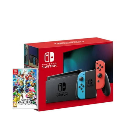 Nintendo Switch Bundle with Super Smash Bros Ultimate Game