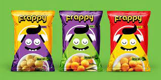 cute frappy snacks desserts package inspiration chip packaging creative design food empty carton box for sale