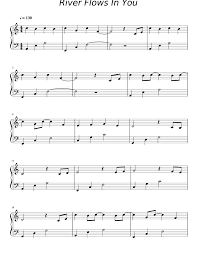 ноты для фортепиано River Flows In You скачать бесплатно Print And Download In Pdf Or Midi River Flows In You Free Sheet Music For Piano Made By Isomnia River Flow In You Sheet Music Notes Piano Sheet Music Free