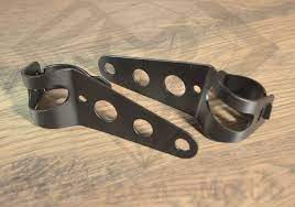 Black Headlight Mounting Brackets 31mm 43mm Forks Black Headlights Custom Headlights Mounting Brackets