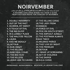 تحدي الرسم لشهر نوفمبر سيكون نوارفمبر noirvember وهو تحدي سترسم فيه مشاهد من أفلام noir كيفية المشارك noir movie drawing challenge life rules