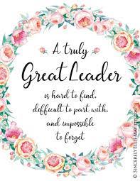 Leadership Gifts A Truly Great Leader Is Hard To Find Appreciation Quotes You Print Perfect As Wall Art Printable Gift For Leaders 40208 Printable Wall Art Teacher Retirement Gifts Mentor Gift