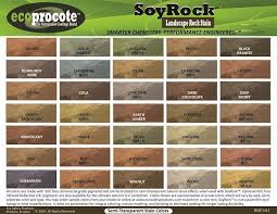 Soyrock Rock Stain Color Chart Concrete Coatings Stain