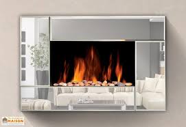 Le Foyer Decoratif S Accroche Au Mur Et Vous Permet De Beneficier De La Chaleur Et D Un Bel Effet De Flamme Origin Cheminee Electrique Decoration Maison Foyer