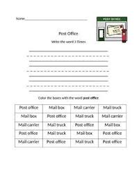 Post Office Word Work Office Word Word Work Words