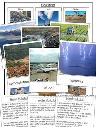 6 Types Of Pollution Printable Montessori Science Lesson Types Of Pollution Montessori Science Pollution