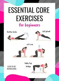 Core Exercises For Beginners 5 Essential Exercises Beginner Ab Workout Core Exercises For Beginners Workout For Beginners