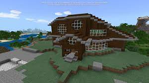 The minecraft map, epic wood and stone house design!, was posted by linesiderr. House Made Of Dark Oak And Stone Brick Minecraft