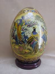 Oriental Satsuma Decorative Egg From China Egg Art Egg Artwork Egg Artistry