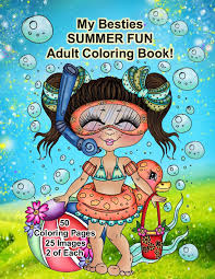 They reveal your creativity, make you forget about problems and be positive. My Besties Summer Fun Adult Coloring Book Baldy Sherri 9781945731785 Amazon Com Books