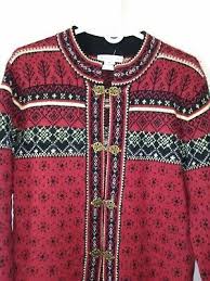 Black And Red Cardigan Susan Bristol Wool Red Cardigan Sweater Fair Isle Nordic Black White Christmas Red Cardigan Sweater Red Cardigan Wool Sweaters Womens