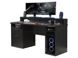 Woltu® schreibtisch tsg27hei computertisch bürotisch arbeitstisch pc laptop tisch, in melamin, mit 2 schubladen, aus. Schreibtisch Gaming Tisch 160 Cm Schwarz Matt Tezaur 0629001901