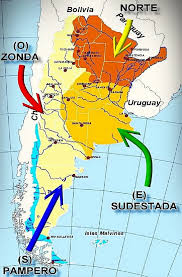 El Pampero El Zonda Y La Sudestada Los Vientos Locales De Argentina Meteorologia En Red