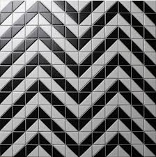 Subway tiles in a traditional brick pattern has been king of the bathroom and kitchen backsplash, but what's next? Creative 2 Matte Black White Triangle Tile Design Porcelain Bathroom Tile For Sale Ant Tile