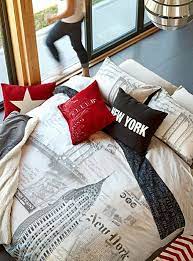 New York Duvet Cover Set New York Bedroom Black Bedroom Decor Nyc Rooms