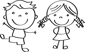 Niño Y Niña Para Colorear