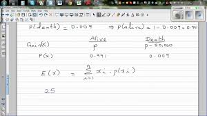 Application Of Expected Value In Calculating Premium Of Life Insurance Policies