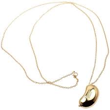 Showroom 64 w 47th st new york, ny 10036. Tiffany And Co Elsa Peretti Large Bean Yellow Gold Chain Necklace At 1stdibs