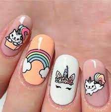 Decoración en gelish para niña angy sánchez stylist facebook. 9 Ideas De Unas Unicornio Para Ninas Disenos De Unas Para Ninas Manicura De Unas Unas Para Ninas