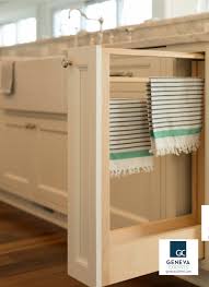 This towel rack is easy to install and small and discreet. Cabinet Storage Plato Pull Out Towel Rack Geneva Cabinet Company Llc
