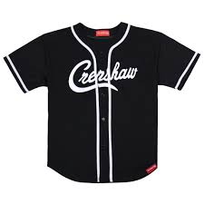 Black And White Baseball Jersey Crenshaw Baseball Jersey Black Marathon Clothes Clothing Logo Exclusive Clothing