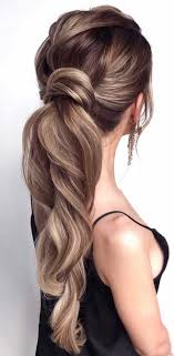 Long hair with wispy bangs wispy bangs and high bun hairstyle twisted low bun center parted hairstyles with bangs. 53 Best Ponytail Hairstyles Low And High Ponytails To Inspire