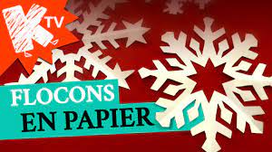 Vous pouvez imprimer le tutoriel de cette activité grâce. Flocons De Neige En Papier Youtube