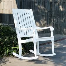 August Grove Oisin Oversized Porch Rocking Chair Wayfair Rocking Chair Porch Wood Rocking Chair Rocking Chair