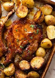 Add remaining 2 tablespoons butter and tablespoon canola oil to skillet and heat over medium high heat until foaming subsides. Oven Baked Pork Chops With Potatoes Recipetin Eats
