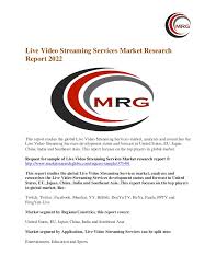 It is state owned network available both on satellite and local cable across pakistan and other region of this beautiful earth. Live Video Streaming Services Market 2017 Technology Type And Applic