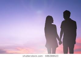Image result for images lovers pale moon silhouette