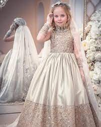 bibiona on instagram one of our custom made embroidered dresses with veils and gloves for real princesses bibiona girls dresses kids gown little girl dresses