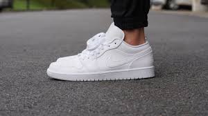 Buy and sell air jordan 1 low shoes at the best price on stockx, the live marketplace for 100% real air jordan sneakers and other popular new releases. Air Jordan 1 Low Triple White Review On Feet Youtube