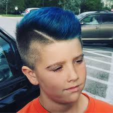 Blue Men S Fade Boys Blue Hair Kids Hair Color Men Hair Color